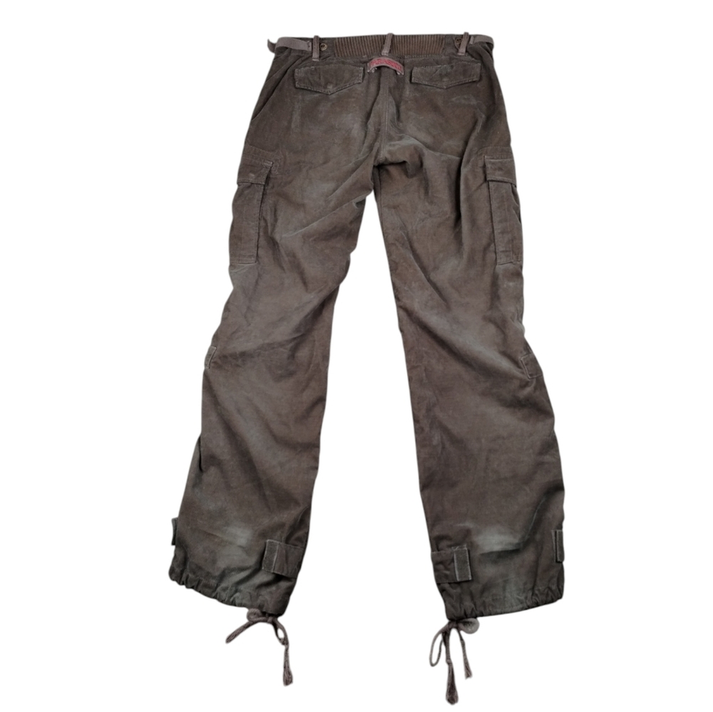 Vintage Parasuco Denim Cult Y2K Brown Corduroy Low Rise Pants Women's Size 28 - Picture 2 of 10